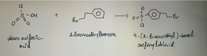 J S Oh L Br 0 Br Bo O A Chloro Sulfonic 2 Bromoethylbenzene 4 2 Bromoothyl Benzol Sulfonylchlorid Cid 1