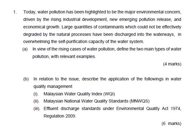 1 Today Water Pollution Has Been Highlighted To Be The Major Environmental Concern Driven By The Rising Industrial De 1