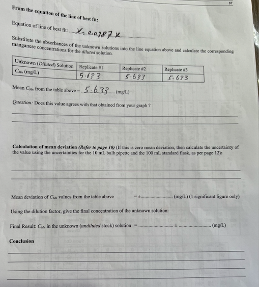 How To Calculate The Uncertainty Of The Value Using The Uncertainties For 10 Ml Bulb Pipette And The 100 Ml Standard Fla 1