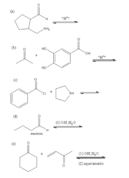 For The Reactions Identified Below I Give All Products Of The Reactions Ii Explain Through A Mechanism The Forma 1