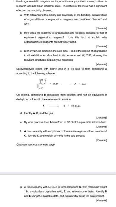 Answer All Parts Please 1