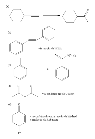 Provide The Reagents And Strategy For The Preparation Of The Following Products 1
