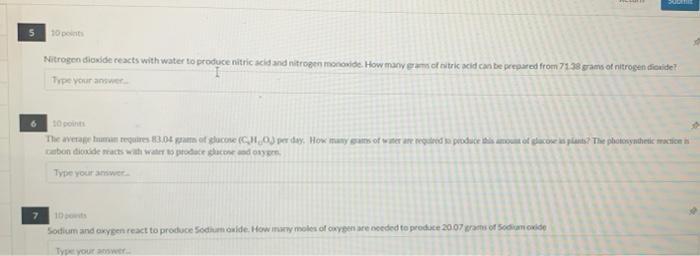 10 Det Nitrogen Dioxide Cexcts With Water To Produce Nitric Acid And Nitrogen Mooie How Many As Of Extric Acid Can Be P 1
