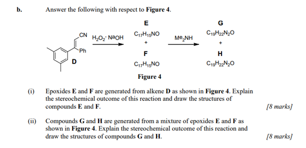 B Ph Answer The Following With Respect To Figure 4 E G Ho Naoh C17h5no C19h22n20 Menh F H C17h No C19h22n20 Figure 4 1