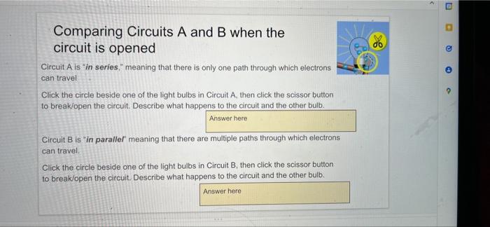 Phet Lab Series And Parallel Circuits Please Type Your Name Here This Is An Individual Assignment Set Up Once You C 3