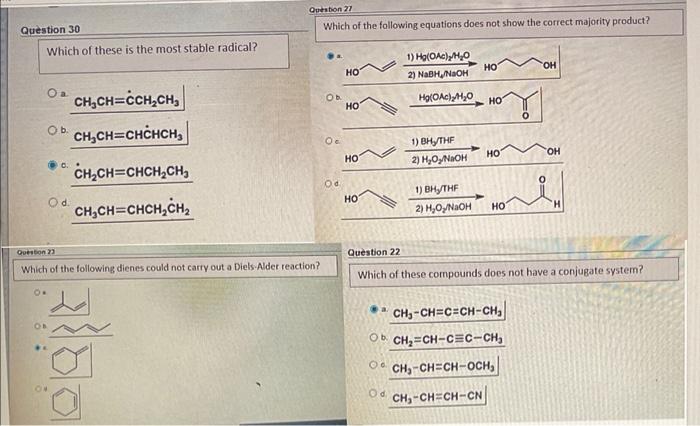 Question 21 Which Of The Following Equations Does Not Show The Correct Majority Product Question 30 Which Of These Is T 1
