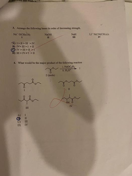 Ese Party Ricy Taibah University College Of Science Chemistry Department Organic Chemistry I Chem 411 Mon 20 09 2021 Q 4