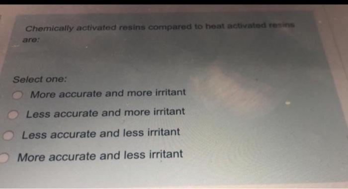 Select One It Can Be Totally Evaporated Easy To Manipulate Inexpensive Versatile It Can Be Melted Easily Sane Not All 6