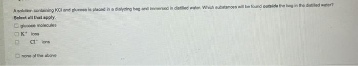 Question 16 Which Of The Following Organic Compounds Are Soluble In Water Select All That Apply Ethanol O Cyclohexene 2