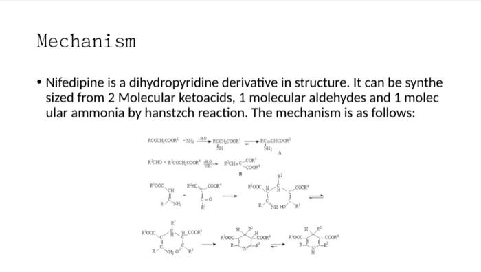Experiment 2 Synthesis Of Nifedipine Purpose Be Familiar With The General Process Of Pharmaceutical Api Preparatio N 5