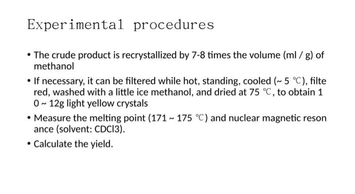 Experiment 2 Synthesis Of Nifedipine Purpose Be Familiar With The General Process Of Pharmaceutical Api Preparatio N 8
