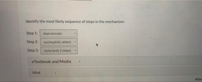 Propuse A Pausie Mechanism For The Following Transformation Oh 1 Nah 2 E O Oe 13 38b Correct This Mechanism Begins 2