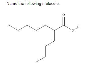 Name The Following Molecule 0 4 1