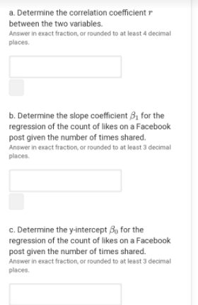 Here Is The Count Of Likes On A Facebook Post Along With The Number Of Times It Was Shared 100 150 200 240 300 360 400 2
