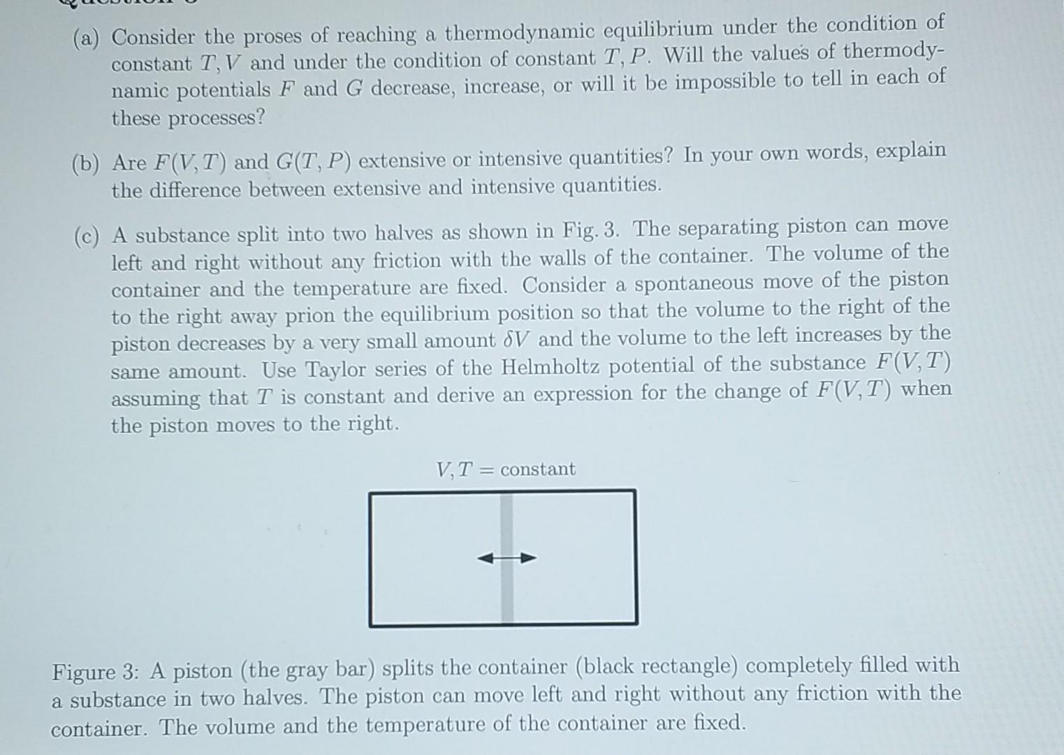 Here F Is Helmoholtz Free Energy And G Is Gibbs Free Energy Please Solve With Steps 1