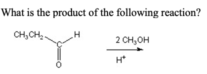 What Is The Product Of The Following Reaction Ch3ch Cann H 2 Ch Oh H 1