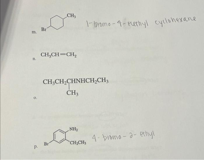 Ch 1 Bromo 4 Methyl Cyclohexane Br M Ch Ch Ch2 N Ch3ch2chnhch2ch3 Ch3 0 Nh2 4 Bromo A Ethyl Br Ch Ch P 1