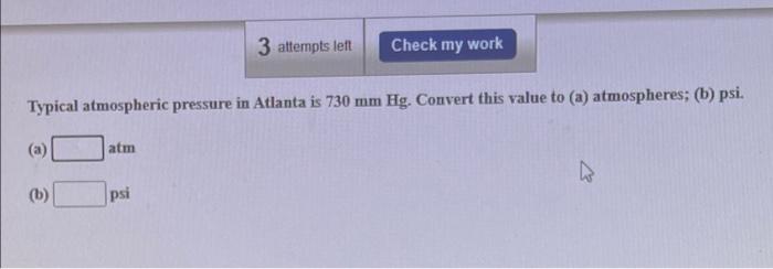 3 Attempts Left Check My Work Air Contains 21 O And 78 N What Are The Partial Pressures Of N And O In A Hyperbari 2