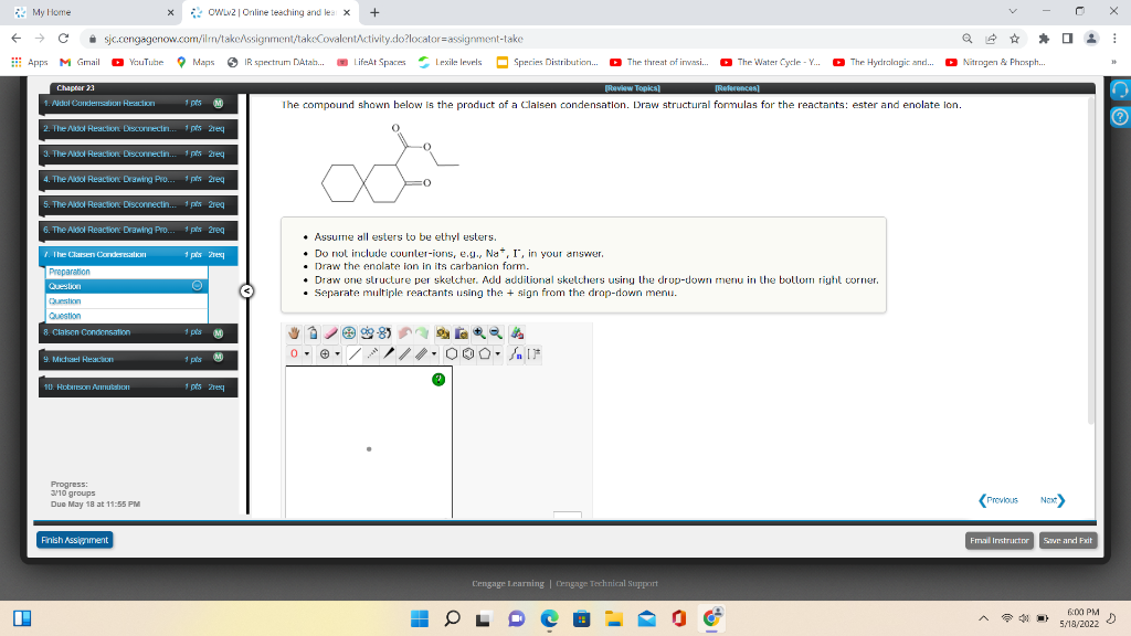 My Home X Owlv2 Online Teaching And Lear X C Sjc Cengagenow Com Ilm Takeassignment Takecovalentactivity Do Locator 1