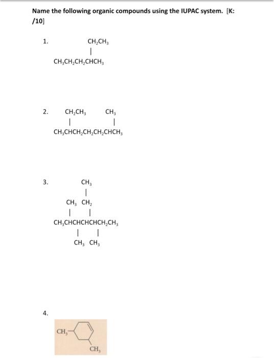 Name The Functional Group In Each Compound K 4 1 Ch Chch Ch3 2 Ch Ch Ch Ch Oh 3 Ch C Ch 4 Ch Ch Ch Name Th 2
