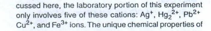 1 What Are The Properties Of The Group I Ii And Iii Cations That Permit Their Separation By Groups Cussed Here The 2