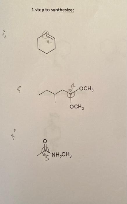 1 Design A Synthesis For The Following Chemicals That Requires The Number Of Reaction Steps Indicated Starting With A 2