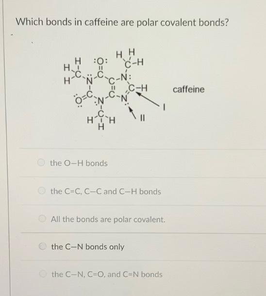 What Is The Molecular Geometry Of The Atoms Bonded To The Carbon Atom Indicated With Arrow I In This Structure Of Caffei 3