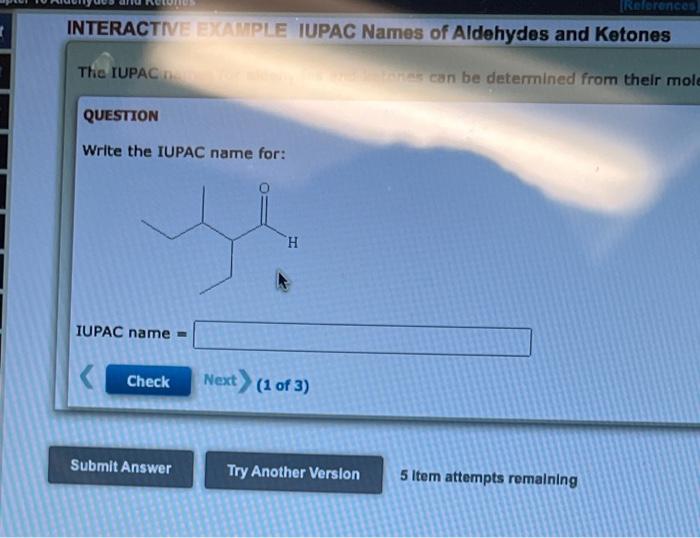 Refe Show Alkyl Group And Alkane Base Names Show Tutor Steps Try Another Version 5 Item Attempts Remaining Tutor Nomenc 2