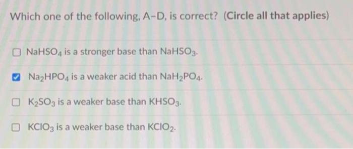 The Answer Options Are Provided Check All That Applies 1