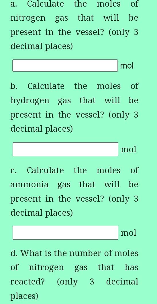 Ammonia Nh3 Is An Important Compound Since It Is Used In Large Amounts For The Manufacture Of Nitrogenous Fertilizers 2