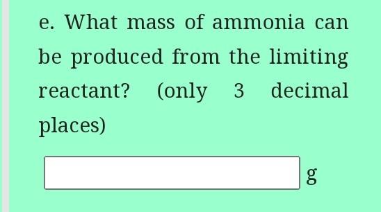 Ammonia Nh3 Is An Important Compound Since It Is Used In Large Amounts For The Manufacture Of Nitrogenous Fertilizers 3
