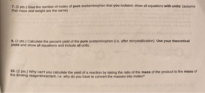 Chemical S Weight G Melting Point C Starting P Aminophenol Not Applicable Isolated Crude Product 1942 129 1949 0 2