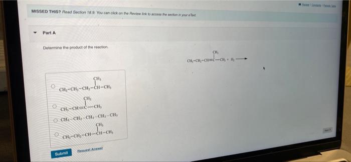 Missed This Read Section 18 9 You Can Click On The Review Link To Access The Section In Your Ext Part A Determine The 2