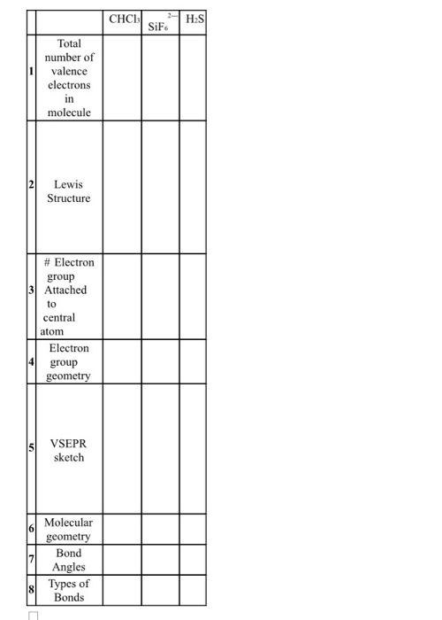 This Is A Theoretical Lab Project In Which You Need To Determine The Total Number Of Valence Electrons Lewis Structure 3