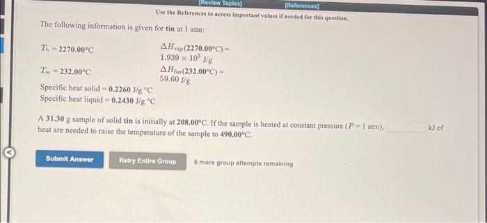 Review Topics References Use The References To Access Important Values If Needed For This Question The Following Infor 1