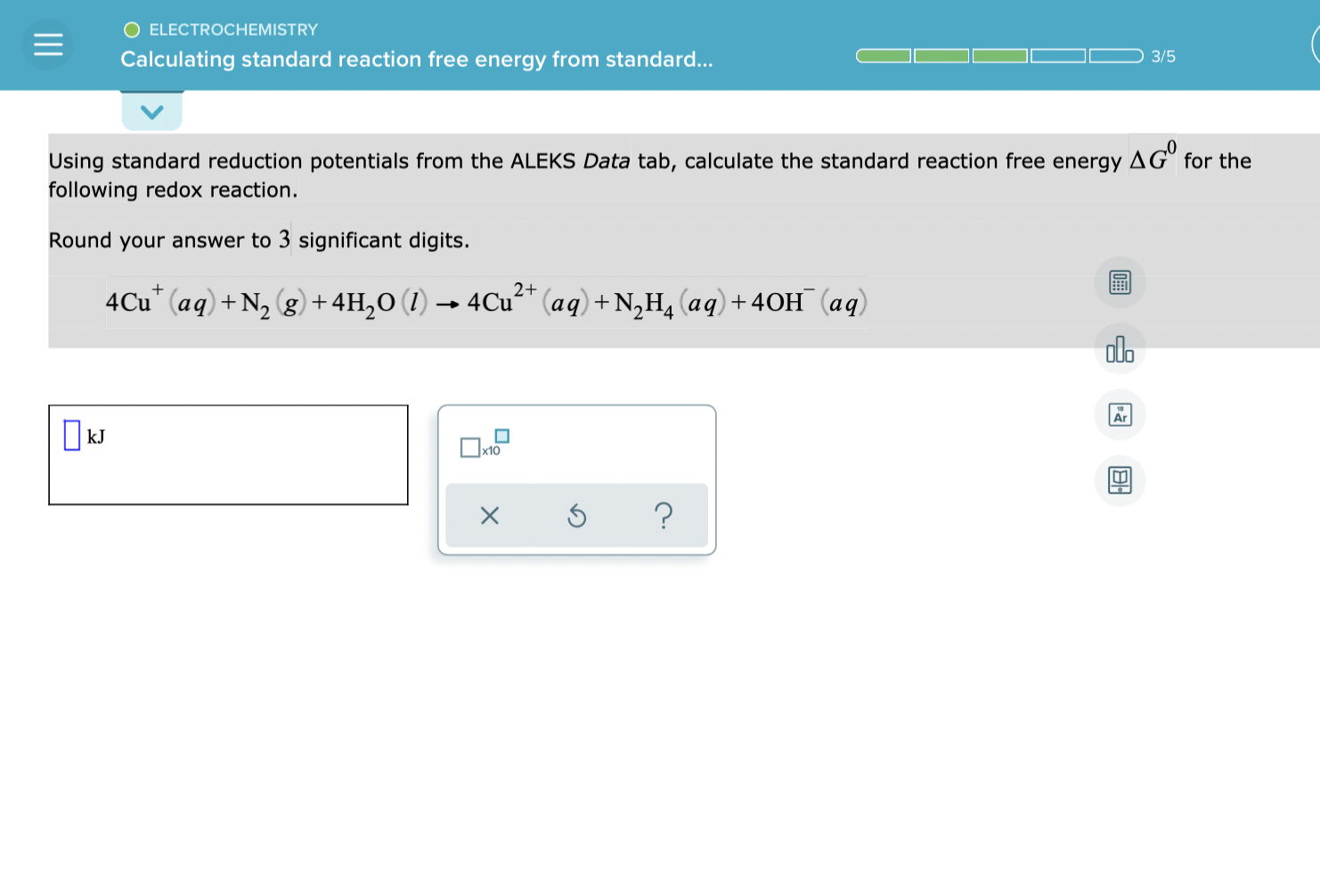 O Electrochemistry Calculating Standard Reaction Free Energy From Standard 3 5 Using Standard Reduction Potentials Fr 1