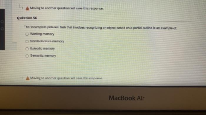 A Moving To Another Question Will Save This Response Question 33 Proprioception Refers To The Sense Of Interpreting Fac 3