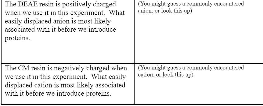 Protein Purification Experiment No Data Available As Its Background Questions 1