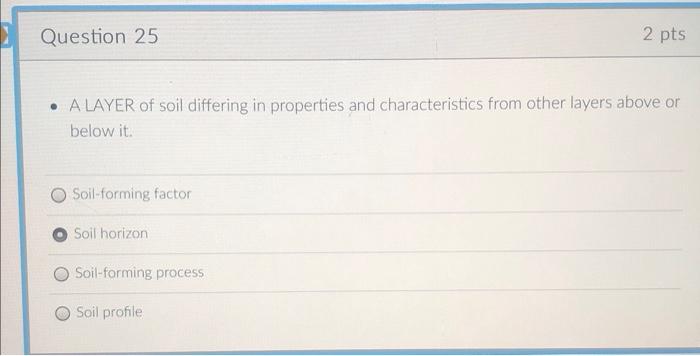 Question 10 Micropores Are Important For Drainage And Aeration O Water Retention Erosion Control The Determination Of 2