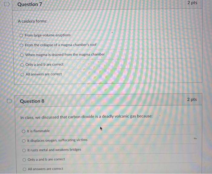 2 Pts Question 3 Which Of The Following Hazards Represents The Most Significant Risk To The People Along The Coast Of Th 3