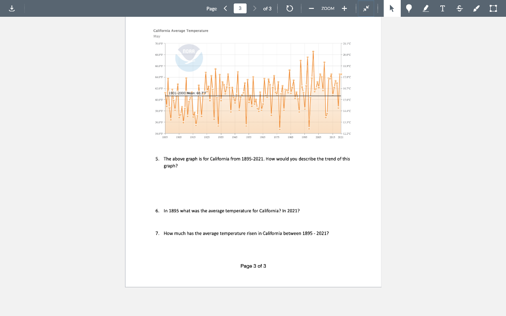 Page 3 Of 3 Zoom At T California Average Temperature May 21 Noar Ure Fit 17 1901 2000 Mar 0 25 Flere Are Sut 1 1
