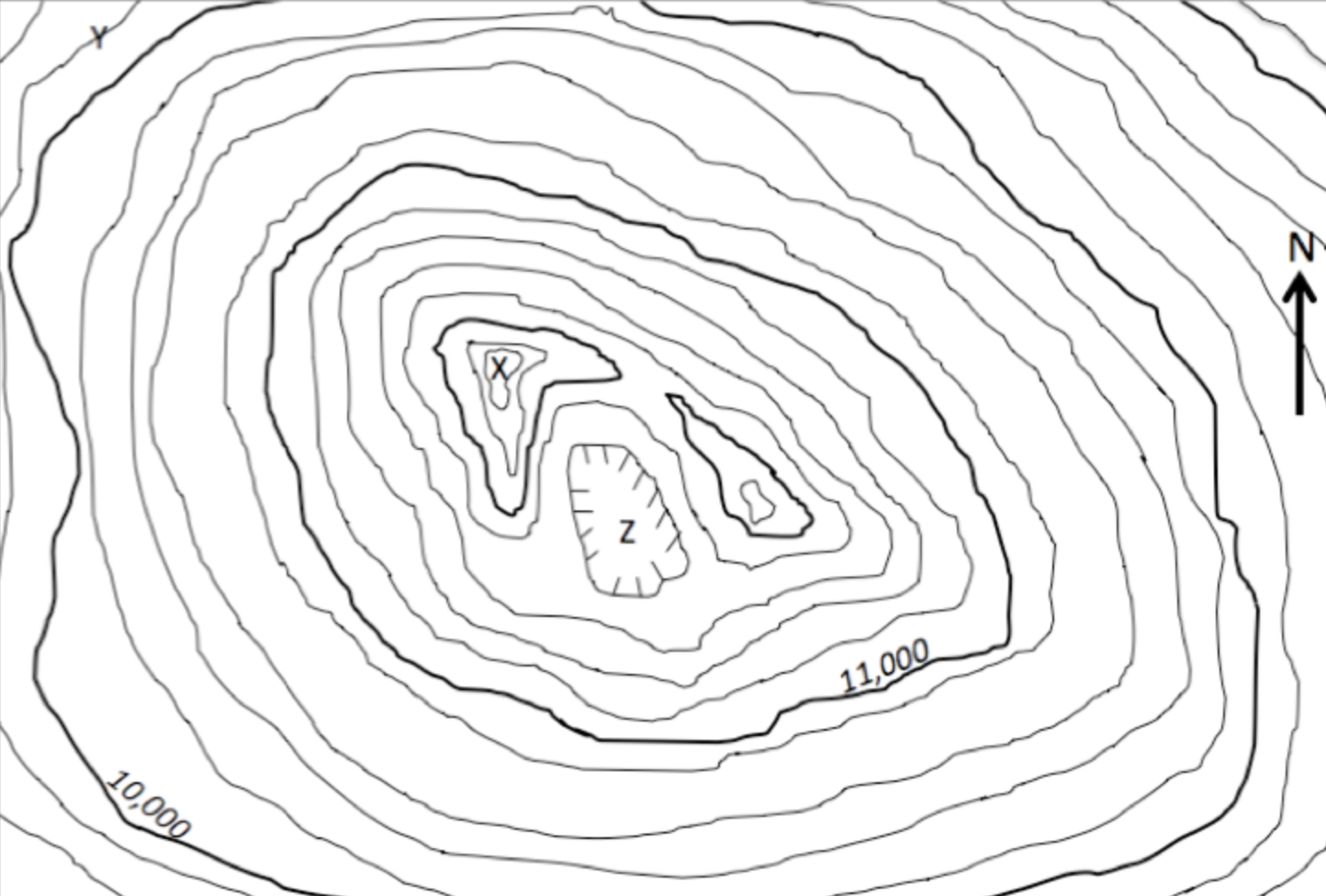 1 The Map Below Shows A Chain Of Islands All Of Which Were Created By The Same Hot Spot The Red Triangle Indicates Th 2