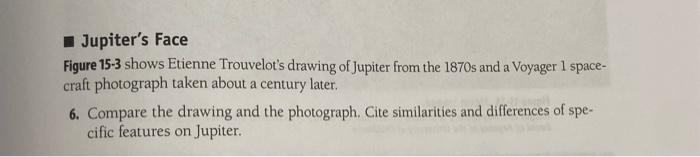 Jupiter S Face Figure 15 3 Shows Etienne Trouvelot S Drawing Of Jupiter From The 1870s And A Voyager 1 Space Craft Phot 1