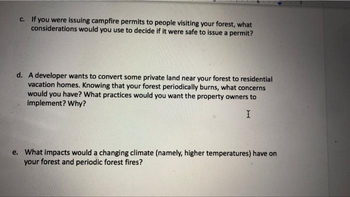 Table 20 4 Fire Risk Analysis Setting Fuel Weather Topography Coordinates Low Medium Or Low Medium Or Low Medium 3