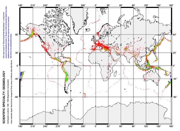 Look At The Maps And Try To Decide Where Plates Are Colliding Where Plates Are Moving Away From Each Other And Where 3