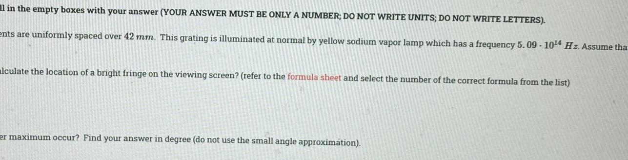 Problem 1 17 Points Fill In The Empty Boxes With Your Answer Your Answer Must Be Only A Number Do Not Write Units D 6