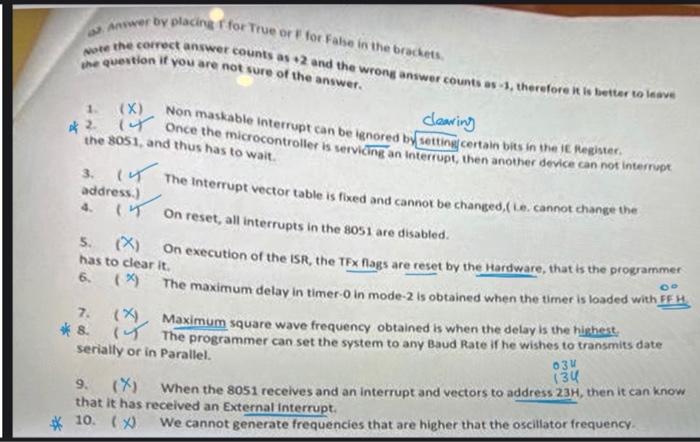 Please Check Questions 2 8 10 I Am Not Sure If I M Correct Is My Answers Right Or Wrong And Must Change Them 1