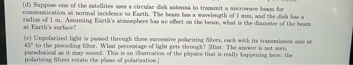 1 This Problem Demonstrates A Principle Similar To What Global Positioning System Gps Satellites Use Geostationary 2