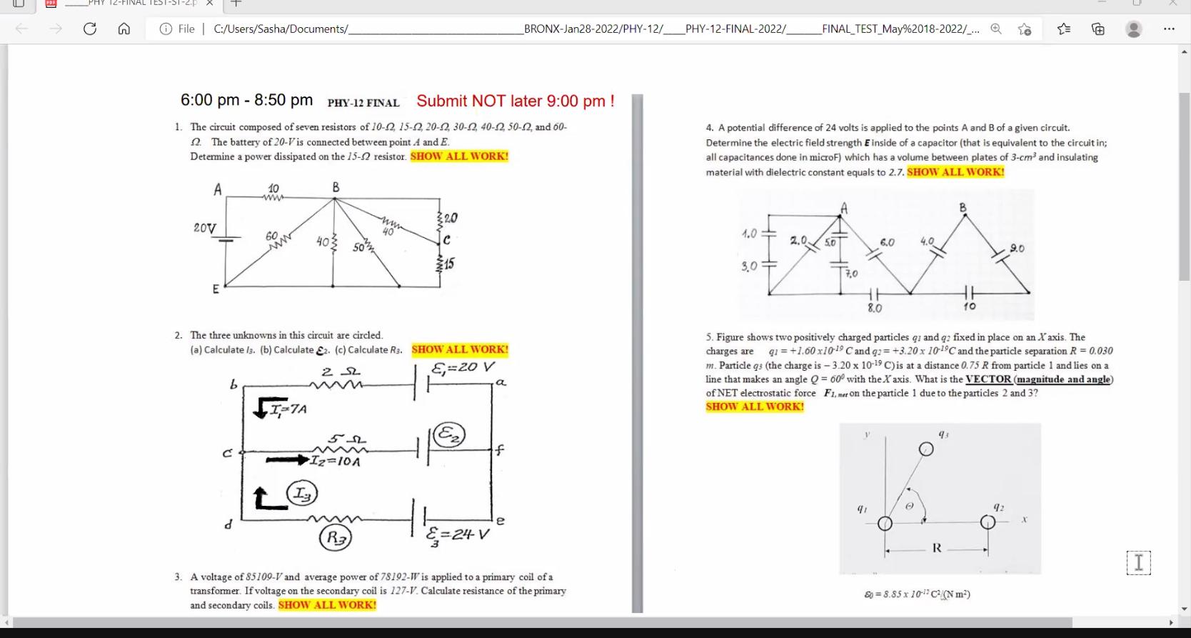 Phy 12 Final Test St 2 P C File C Users Sasha Documents 6 00 Pm 8 50 Pm Phy 12 Final Submit Not Later 9 00 Pm 1 T 1