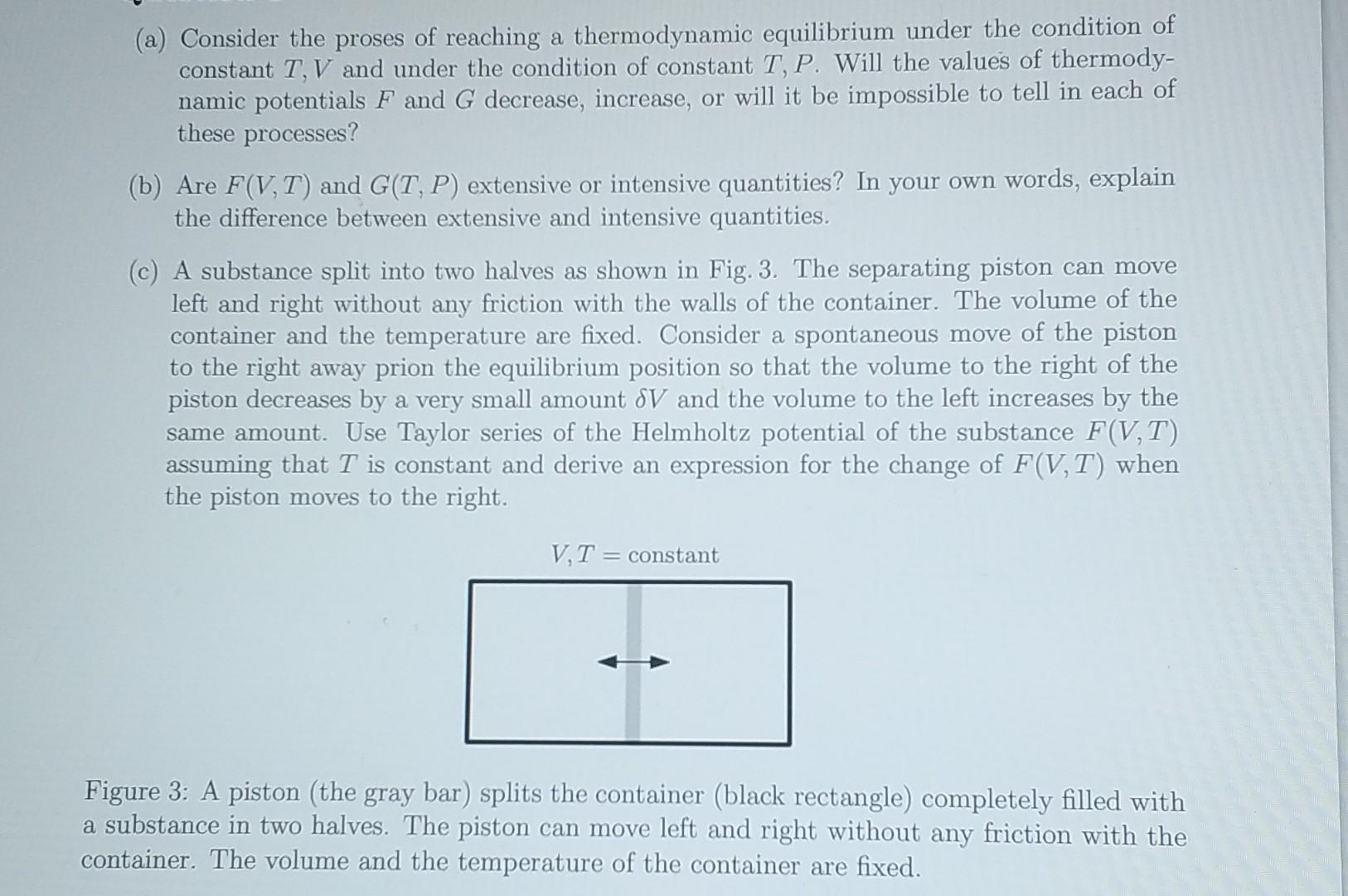 Here F Is Helmoholtz Free Energy And G Is Gibbs Free Energy Please Solve With Steps 1